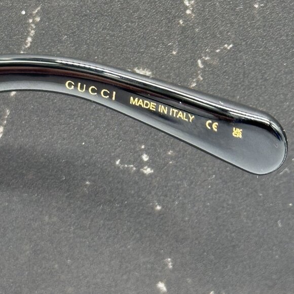 NEW GG1597O 001 GUCCI BLACK WOMEN GUCCI EYEGLASSES - Picture 9 of 11